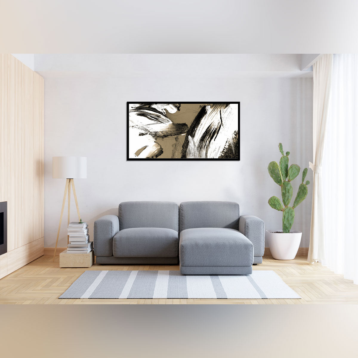 "Elevate Your Space with Metal Acrylic and Dyed Silk Framed Art."
