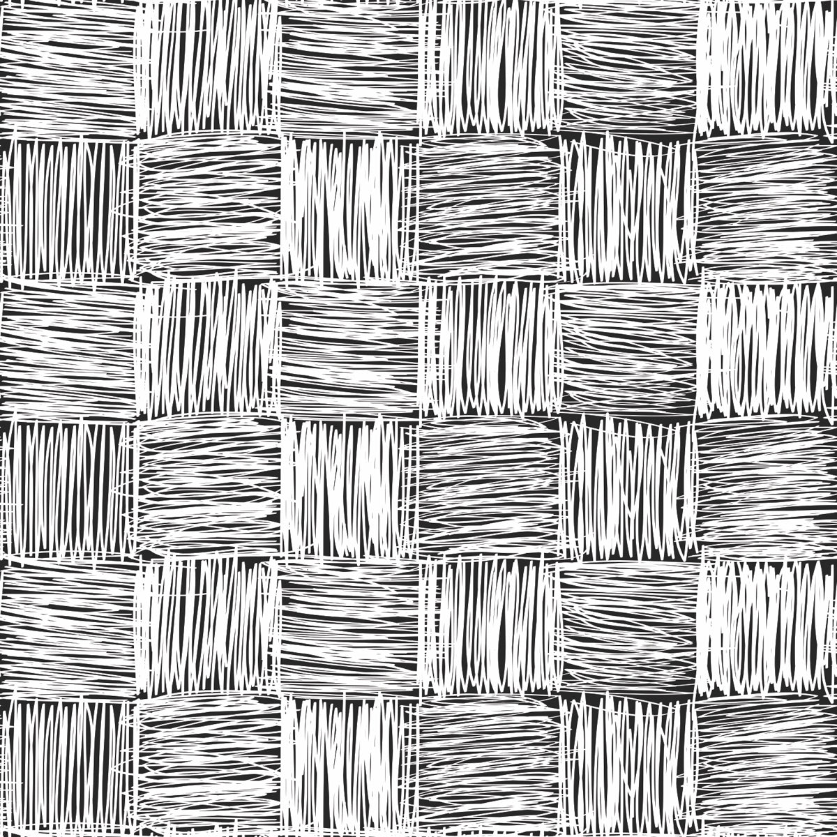 Abstract Monochrome Sketch Grid Stretch Ceiling
