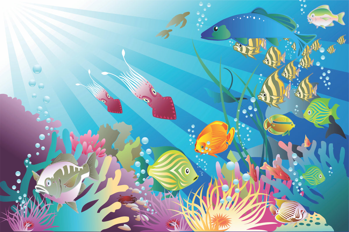 Ocean Wonderland Kids Stretch Ceiling – Underwater Theme Panel