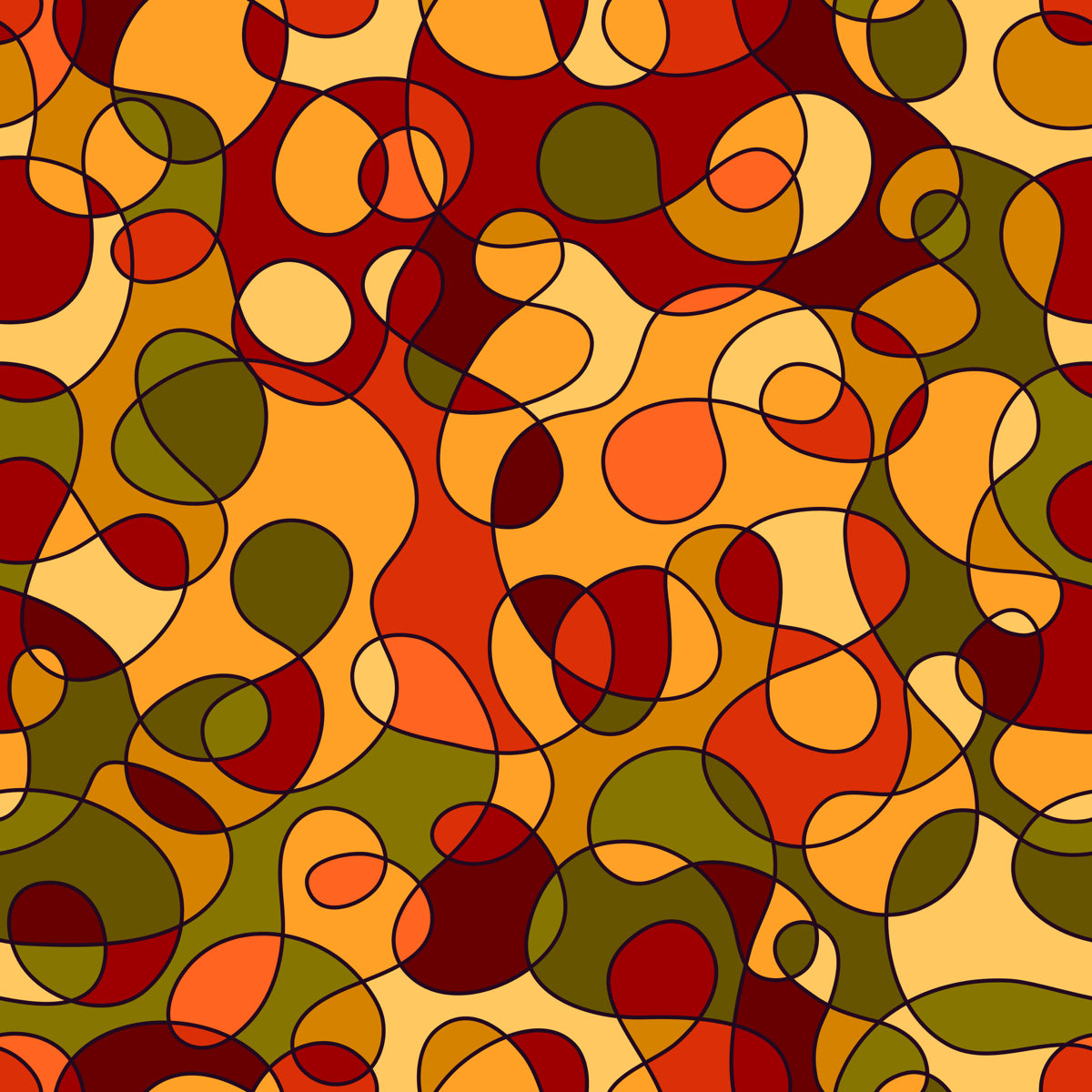 Abstract Flow Pattern – Warm Contemporary Design