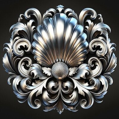 Silvery Elegance: Baroque Flourish