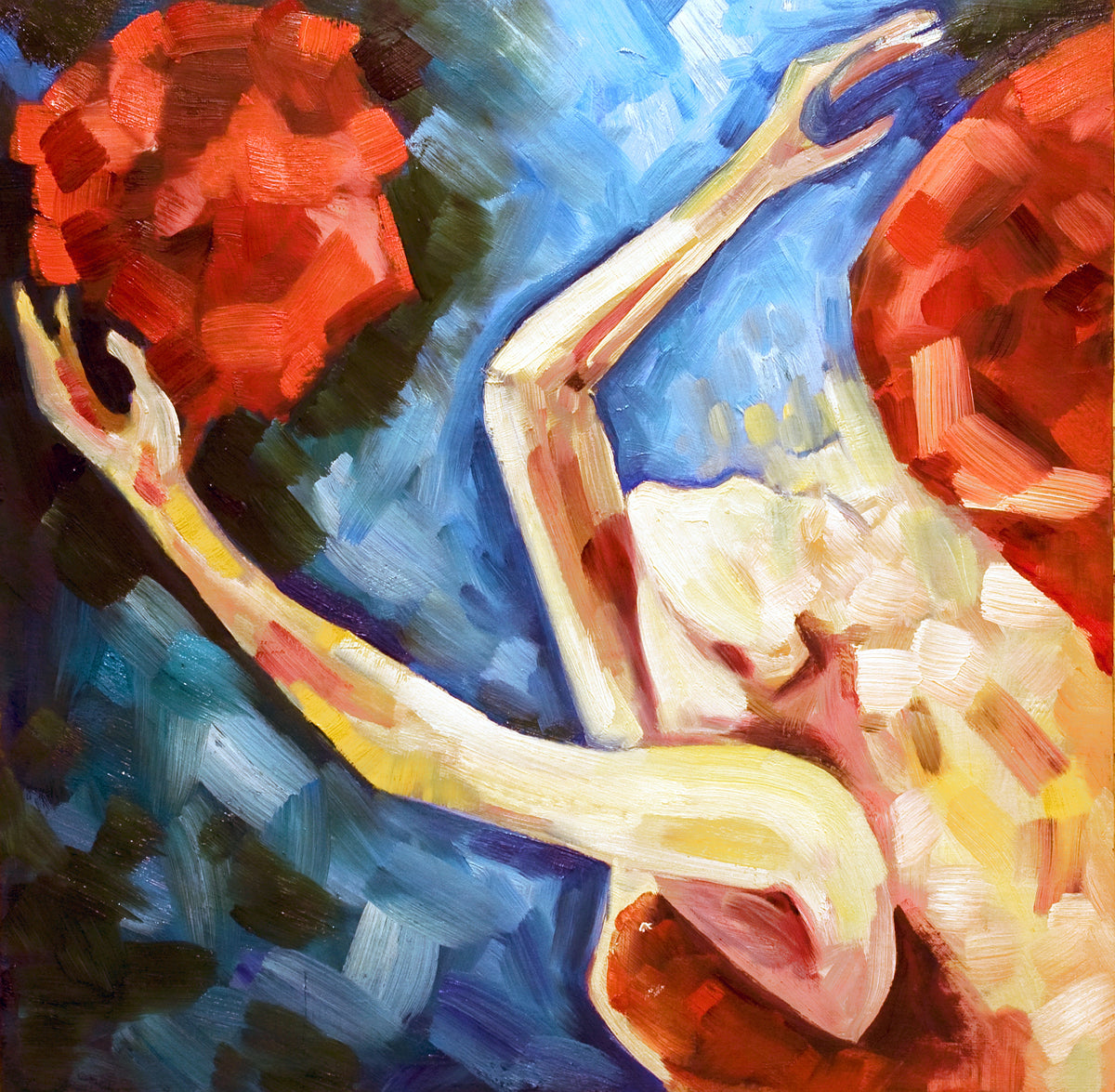 Abstract Expression Art Stretch Ceiling – Bold Painterly Design