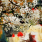 "Spring Motif: An Artistic Fusion of Oil Painting and Mixed Media."