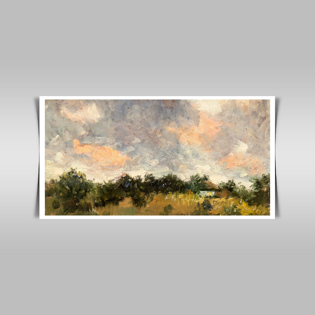 "Landscape Beauty in Hand-Made Oil Painting."