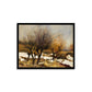 Snowy Landscape With Dry Trees Painting