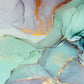 "Ink and Paint Fusion: Closeup of a Highly-Textured Colorful Abstract Painting."