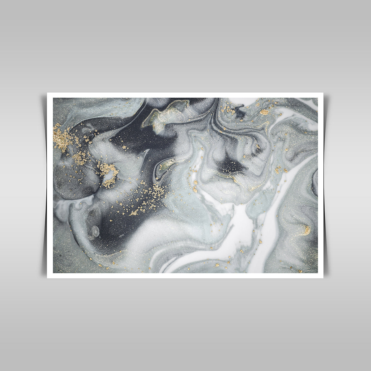 "Embracing Natural Luxury: Ancient Oriental Drawing with Pastel Tones and Marbleized Effect."