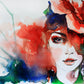 "Creative Hand-Painted Fashion Illustration: A Work of Art in Style."