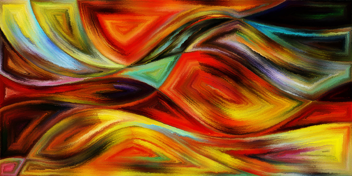 "Wavy Forms in Abstract Modern Art: A Captivating Background."