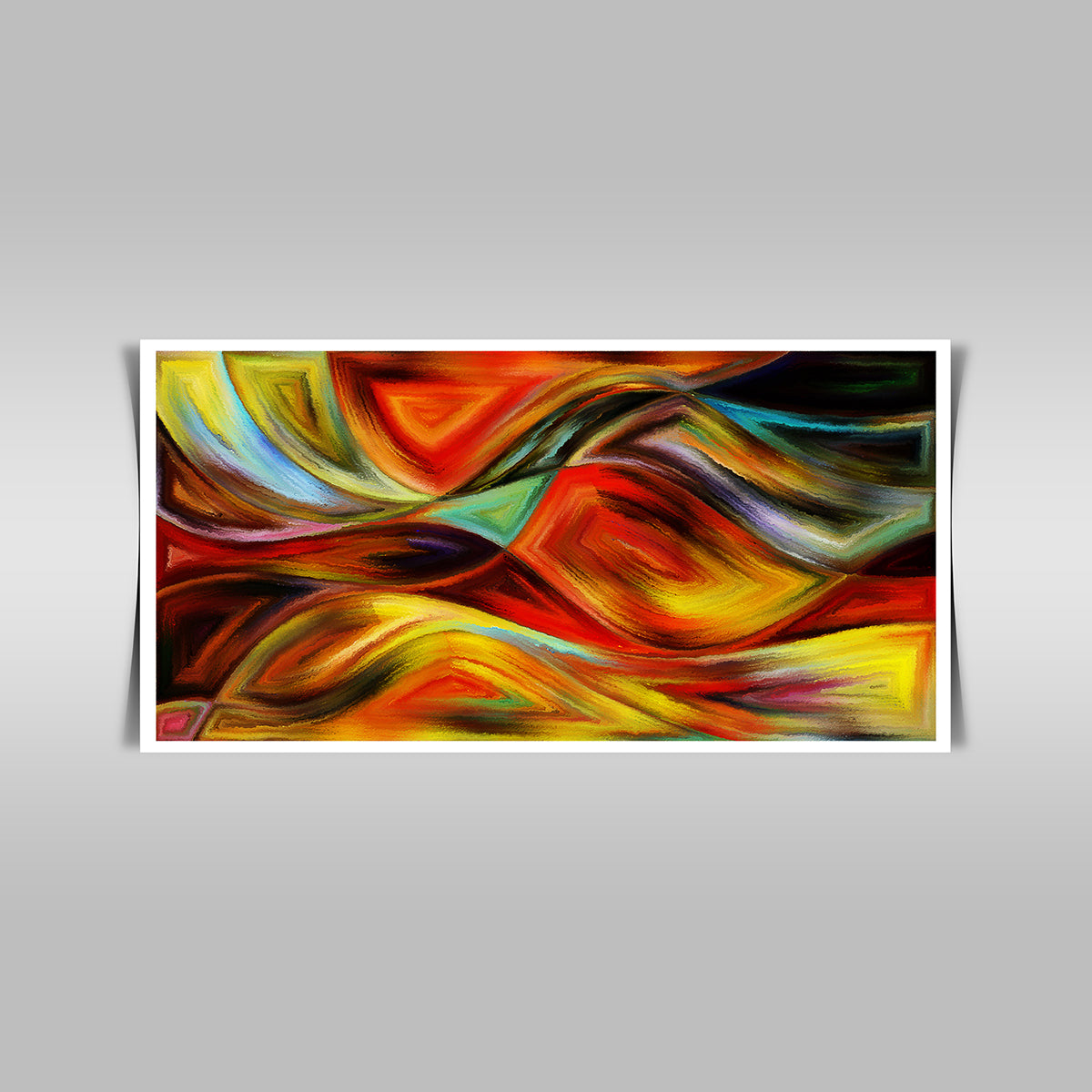 "Wavy Forms in Abstract Modern Art: A Captivating Background."