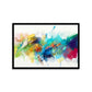 "Abstract Oil Painting: Hand-Drawn Brush Strokes in Colorful Modern Art."