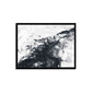 "Abstract Black and White: Hand-Painted Acrylic Canvas Artwork for Texture."