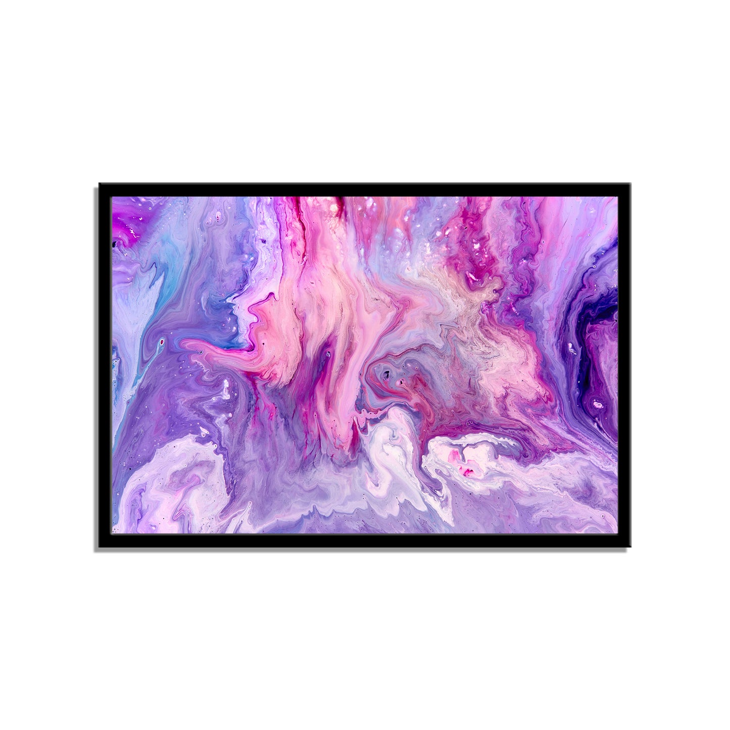 "Purple Abstraction: Acrylic Texture with Marbled Elegance."