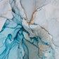 "Ink, Paint, and Abstraction: Closeup of Highly-Textured Colorful Oil Painting."