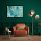 "Decorative Marble Texture: Abstract Art in Turquoise and Gold for Modern Designs."