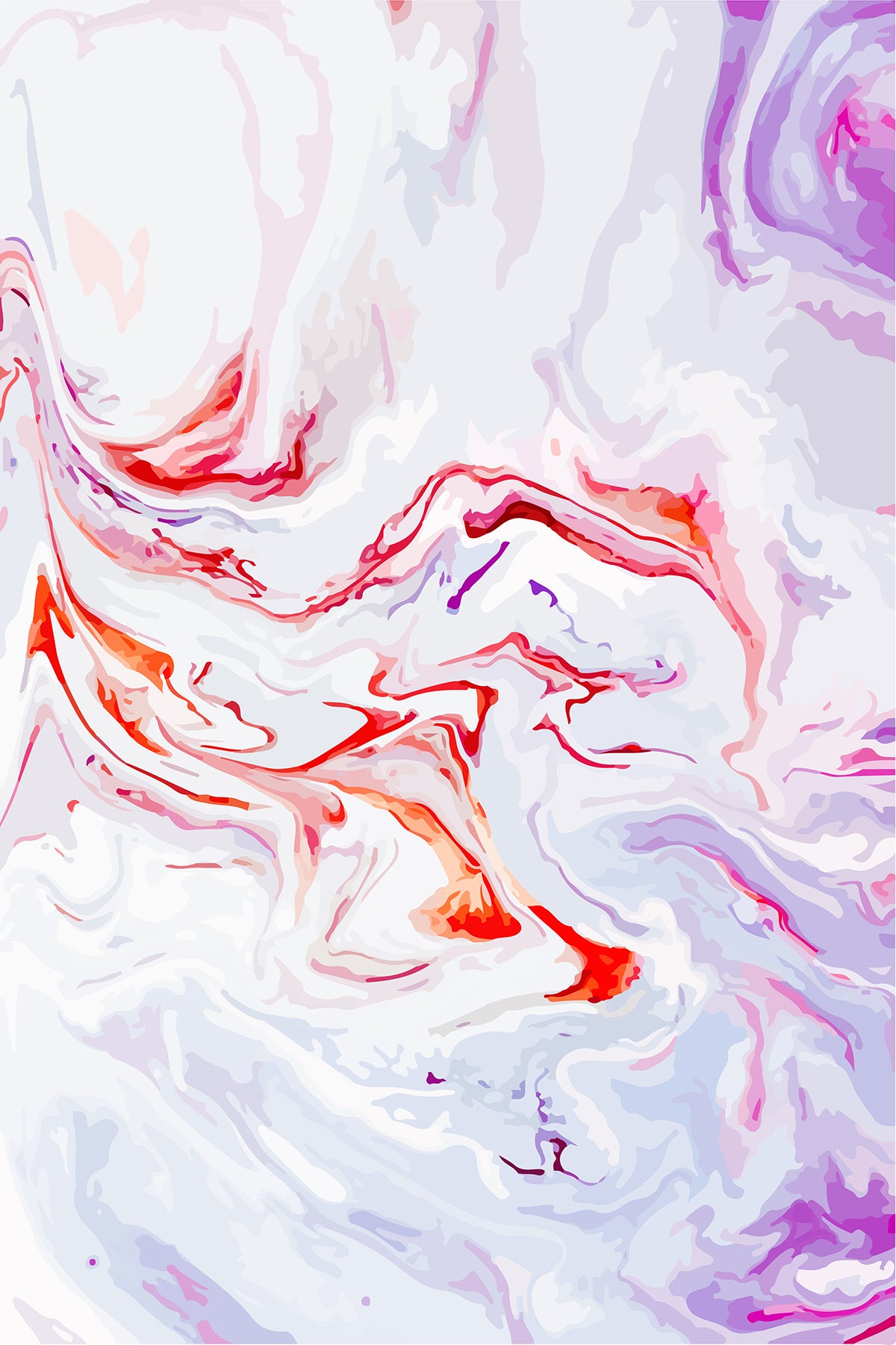 "Marble-Inspired Modern Art: Abstract Painting for Versatile Design Applications."