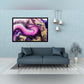 "Purple Swirl Splendor: Eastern-Style Luxury Art with Golden Glitters."