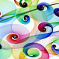 "Abstract Colorful Pattern Art: A Captivating Graphic Background."