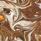 "Liquify Abstract Pattern: Flowing Artistry in Brown, White, and Yellow."