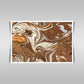 "Liquify Abstract Pattern: Flowing Artistry in Brown, White, and Yellow."