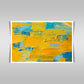 "Vibrant Abstract Oil Painting: Textured Strokes and Multi-Colored Canvas."