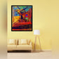 "Captivating Original Abstract Canvas Painting: A Visual Delight."