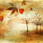 "Autumn Alley: A Beautiful Artistic Painting-Style Picture."