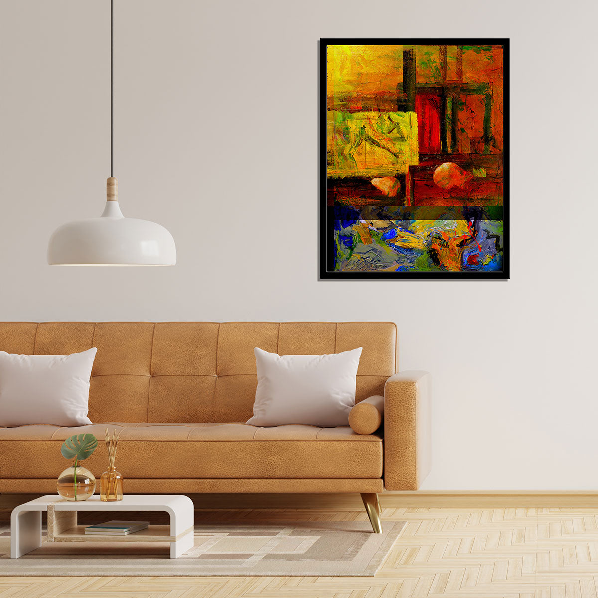 "Original Mixed Media Canvas: A Unique Work of Artistry."