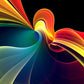 "Vibrant 3D Rendered Abstract Background: A Burst of Colors."