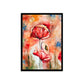 "Blossoming Poppies: A Watercolor Rendering of Poppy Flowers and Buds."