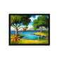 "Fruit Tree by the Lake: A Serene and Scenic Landscape."