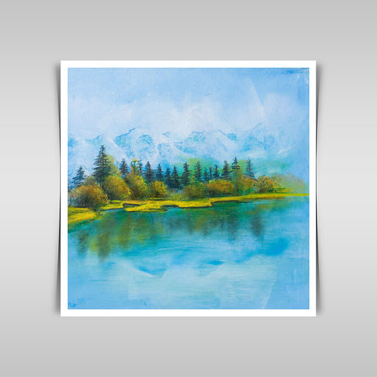 "Summer Landscapes with River: An Original Oil Painting by Me."