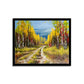 "Golden Autumn: An Oil Painting Capturing the Season's Radiance."