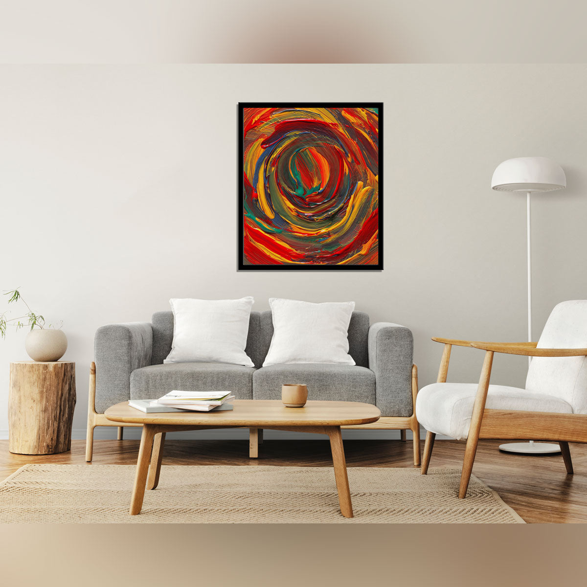 "Abstract Colorful Canvas: A Burst of Creativity and Expression."