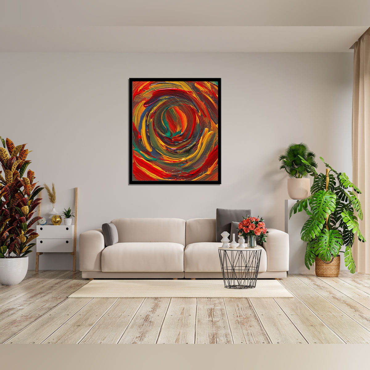 "Abstract Colorful Canvas: A Burst of Creativity and Expression."