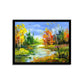 "Autumn's Artistry: An Oil Painting on Canvas Capturing the Season's Beauty."