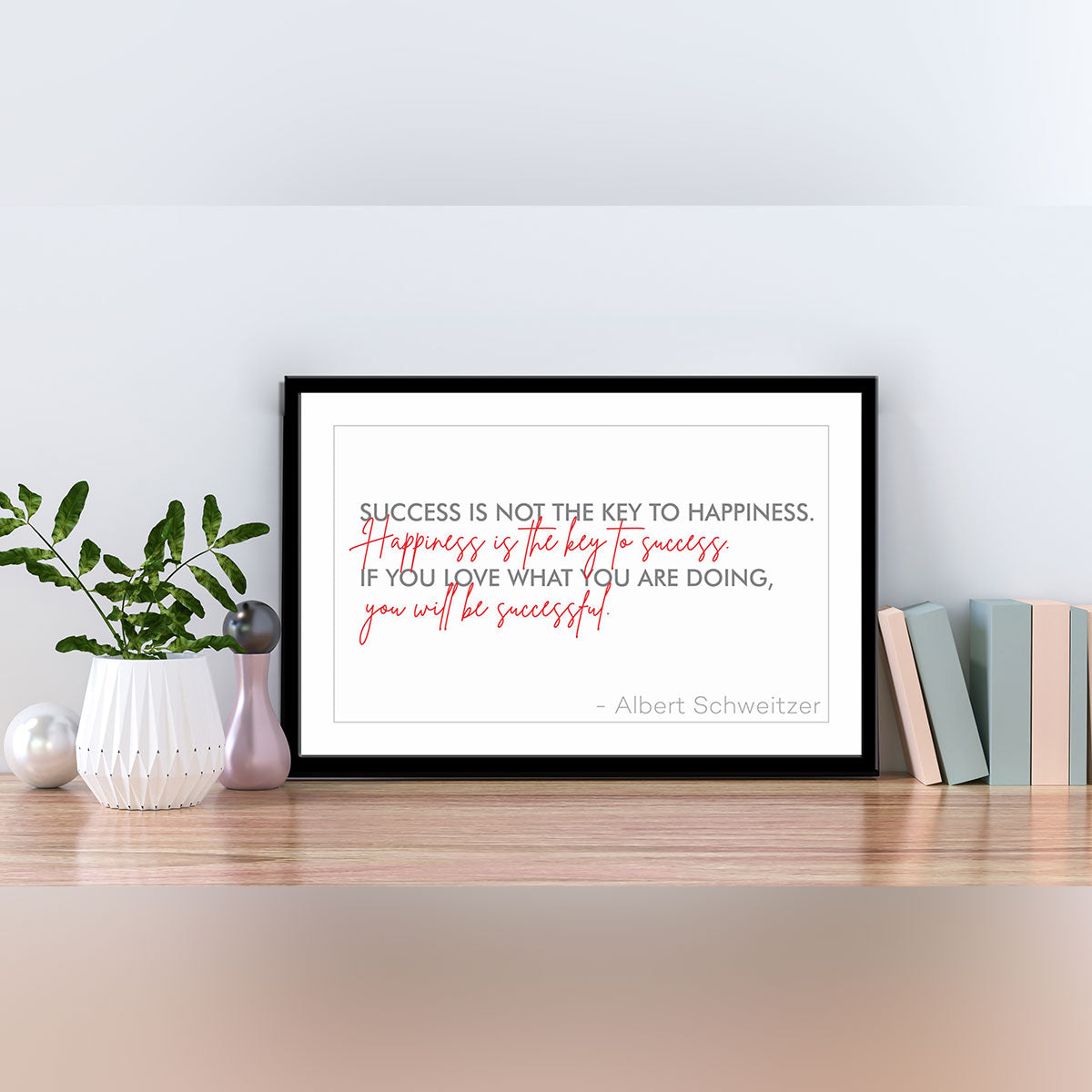 Success is not the key to happiness. Happiness is the key to success. If you love what you are doing, you will be successful