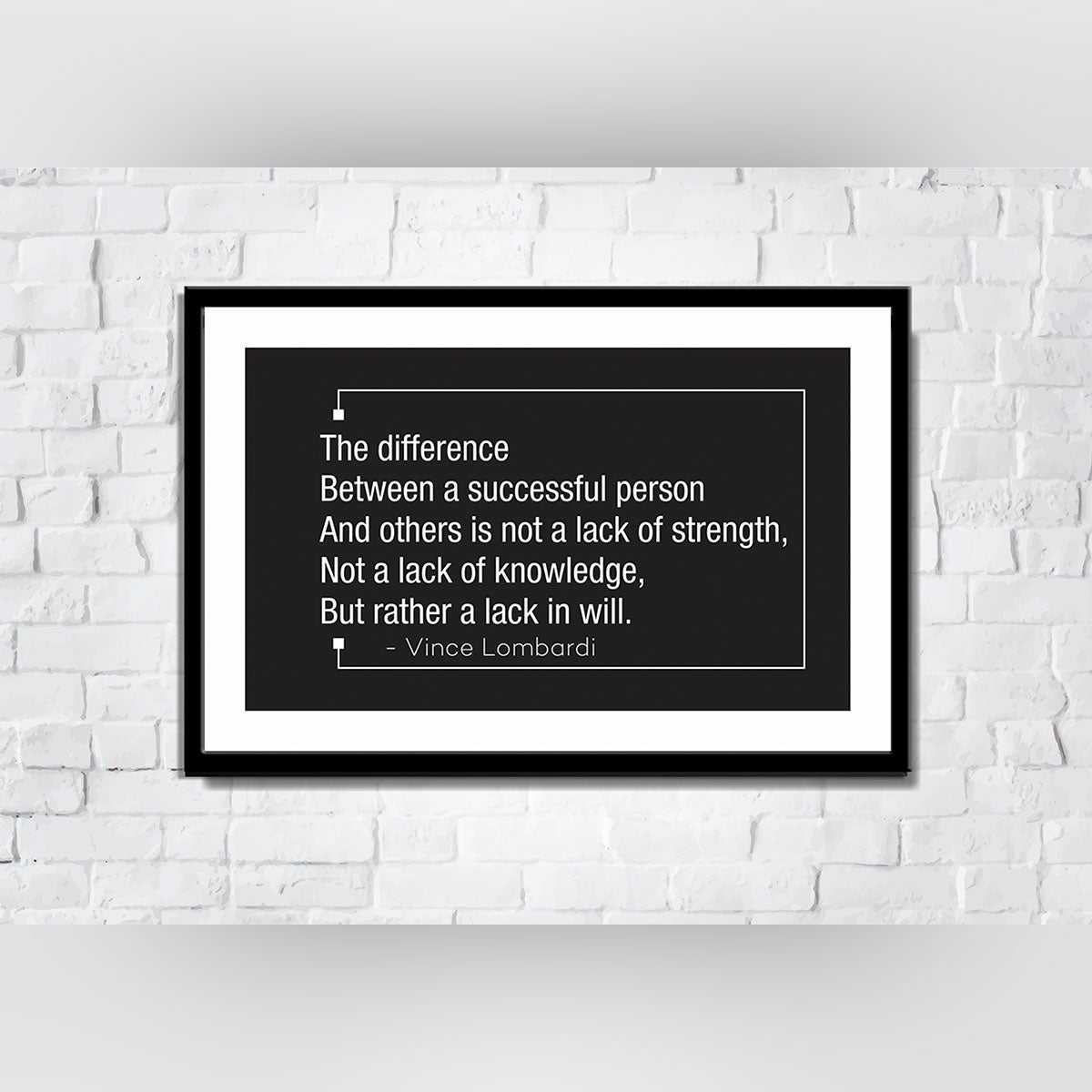 The difference between a successful person and others is not a lack of strength, not a lack of knowledge, but rather a lack in will