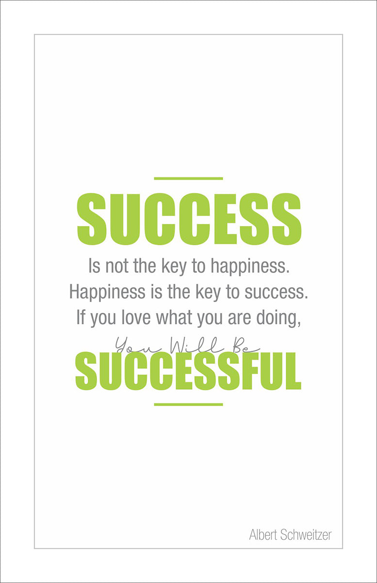 Success is not the key to happiness. Happiness is the key to success. If you love what you are doing, you will be successful.