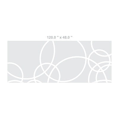 Abstract Interlocking Circles Pattern on Grey Background