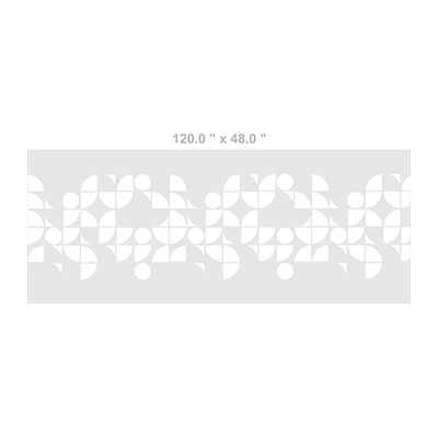 Abstract Geometric Pattern with Symmetrical Design on Grey Background