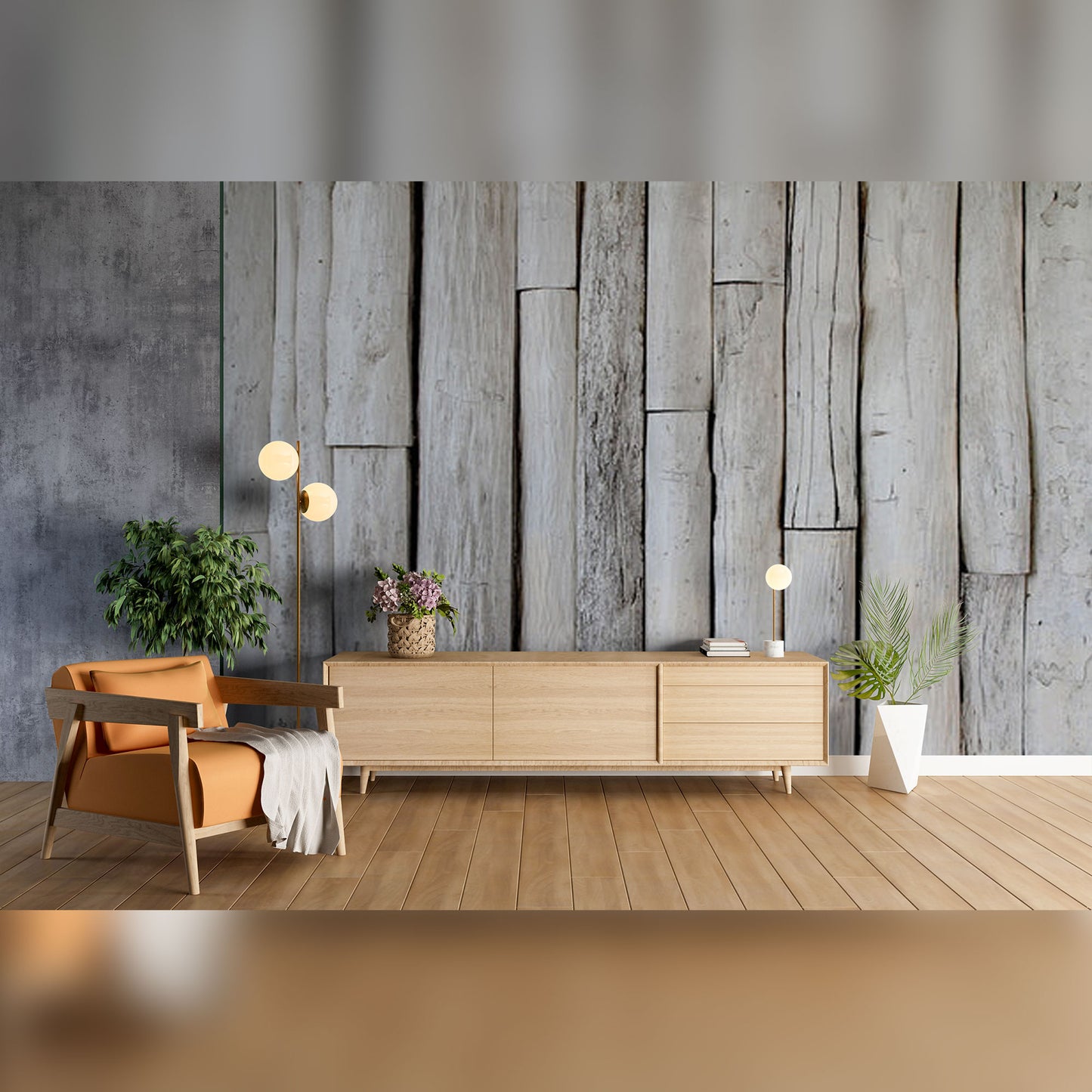 Rustic Weathered Wood Panels