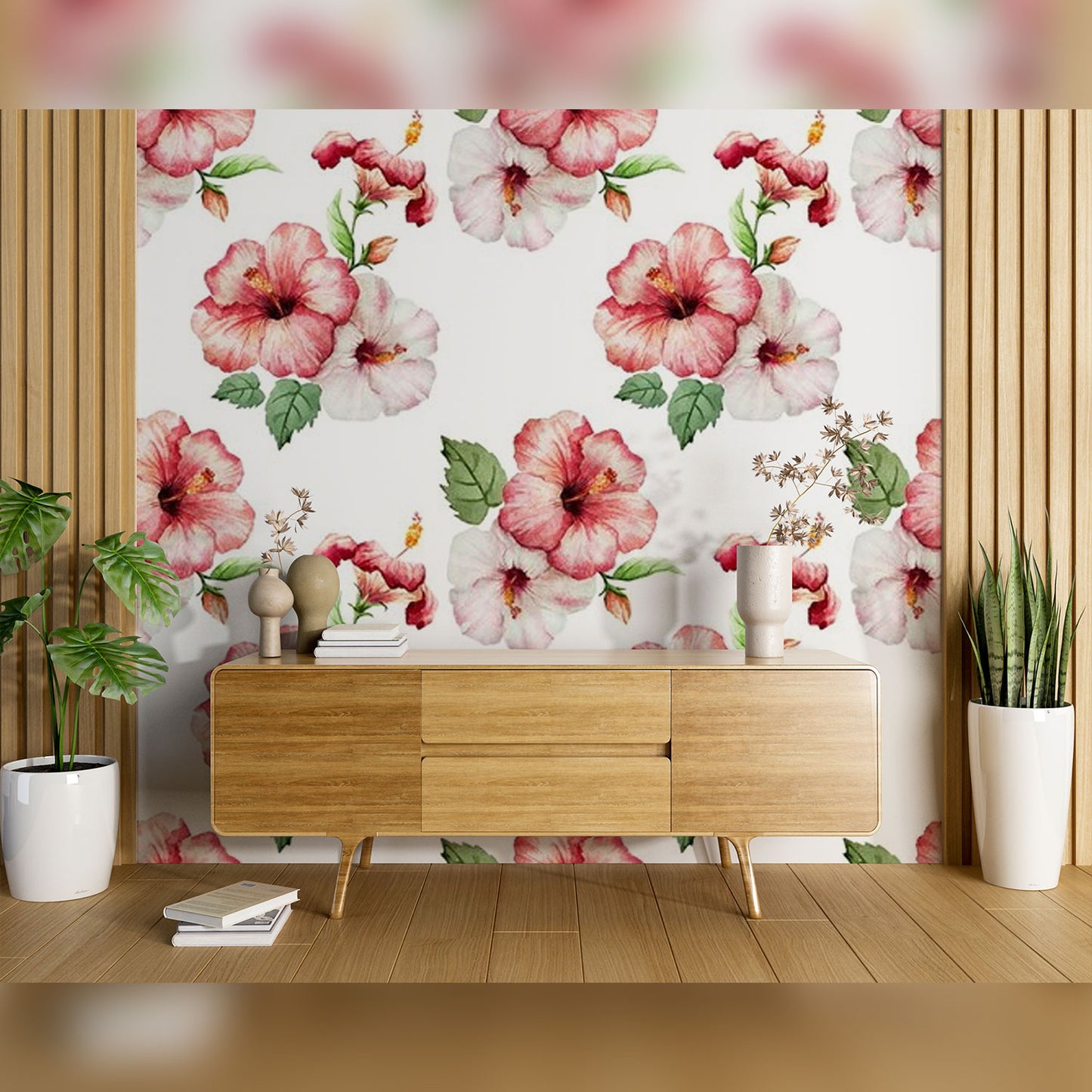 Tropical Hibiscus Pattern