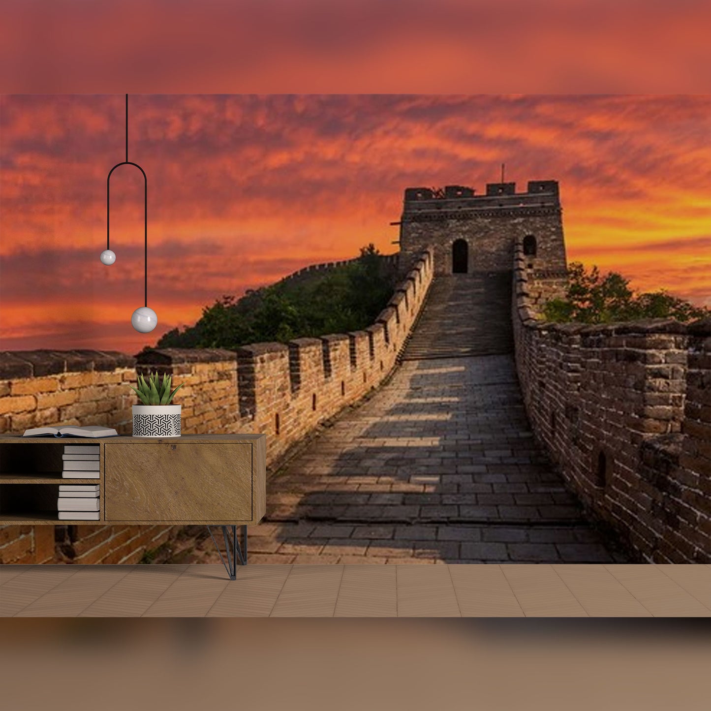 Sunset Over the Great Wall