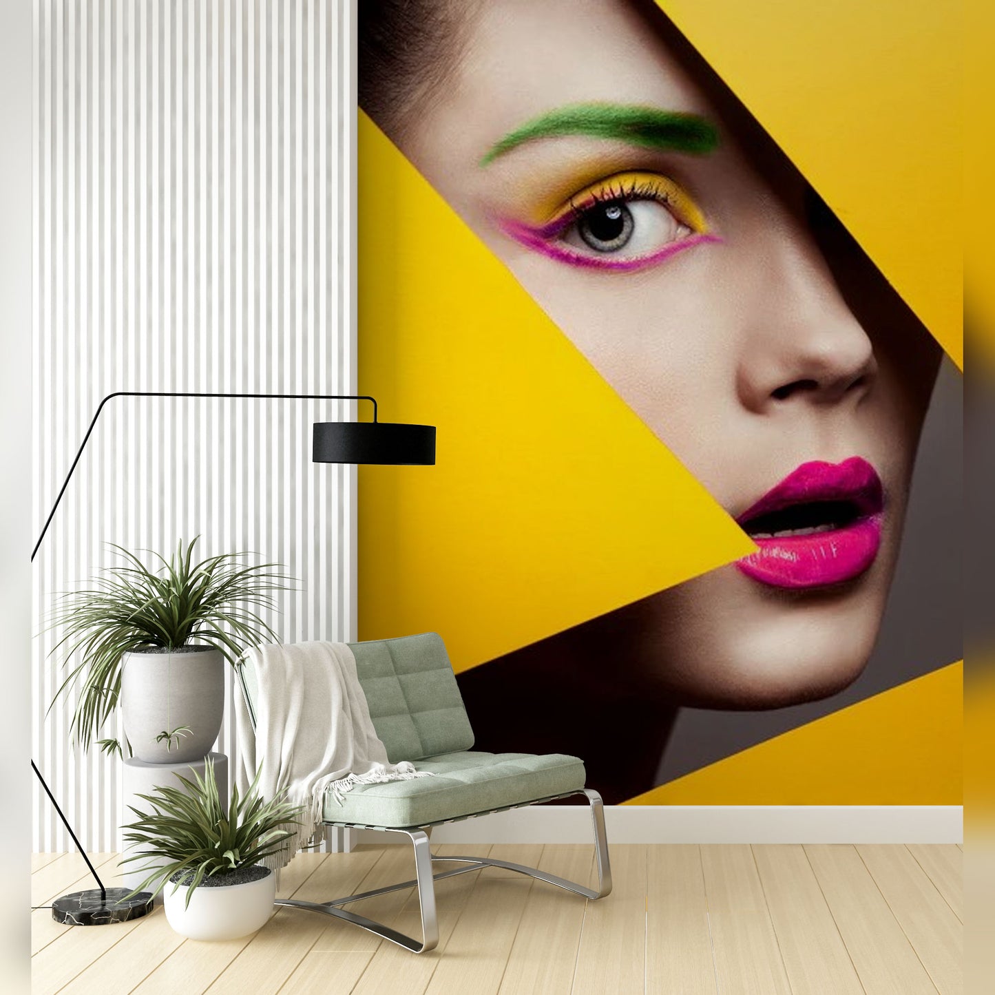 Pop Art Beauty: Bold and Geometric