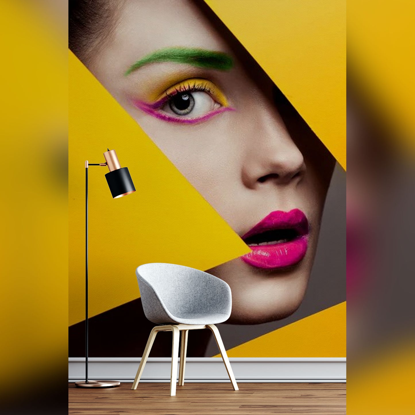 Pop Art Beauty: Bold and Geometric