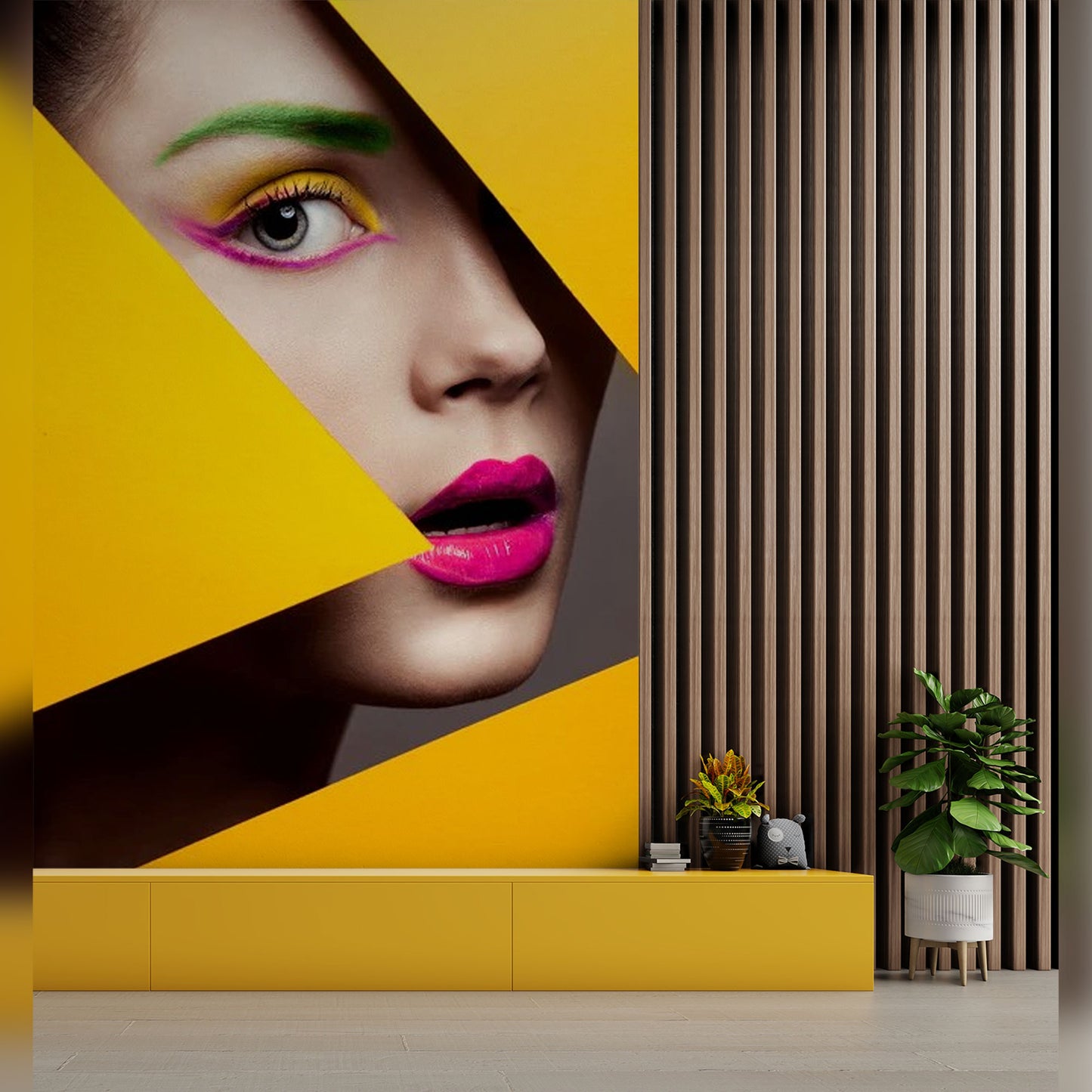 Pop Art Beauty: Bold and Geometric