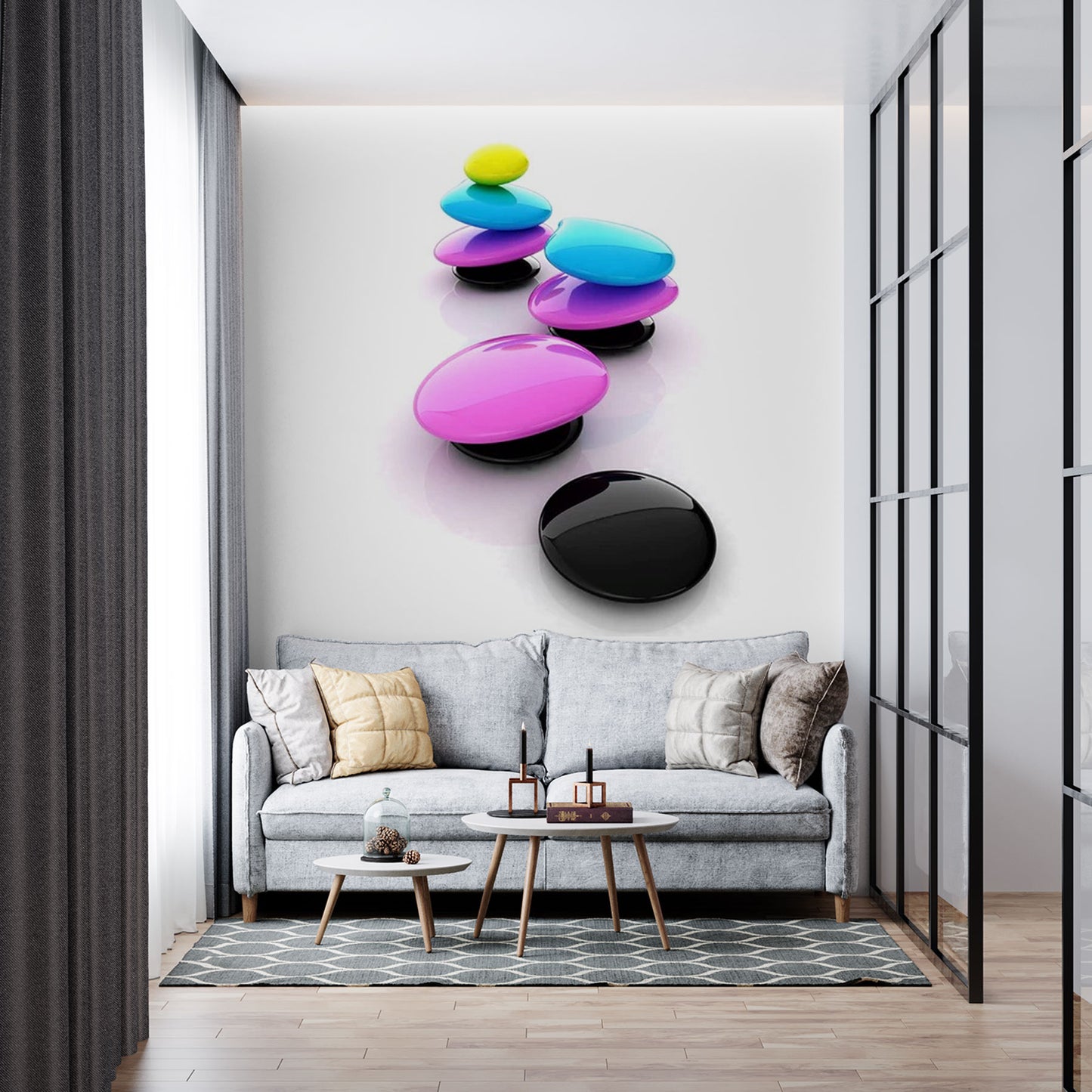 Colorful Harmony: Balancing Modern Zen