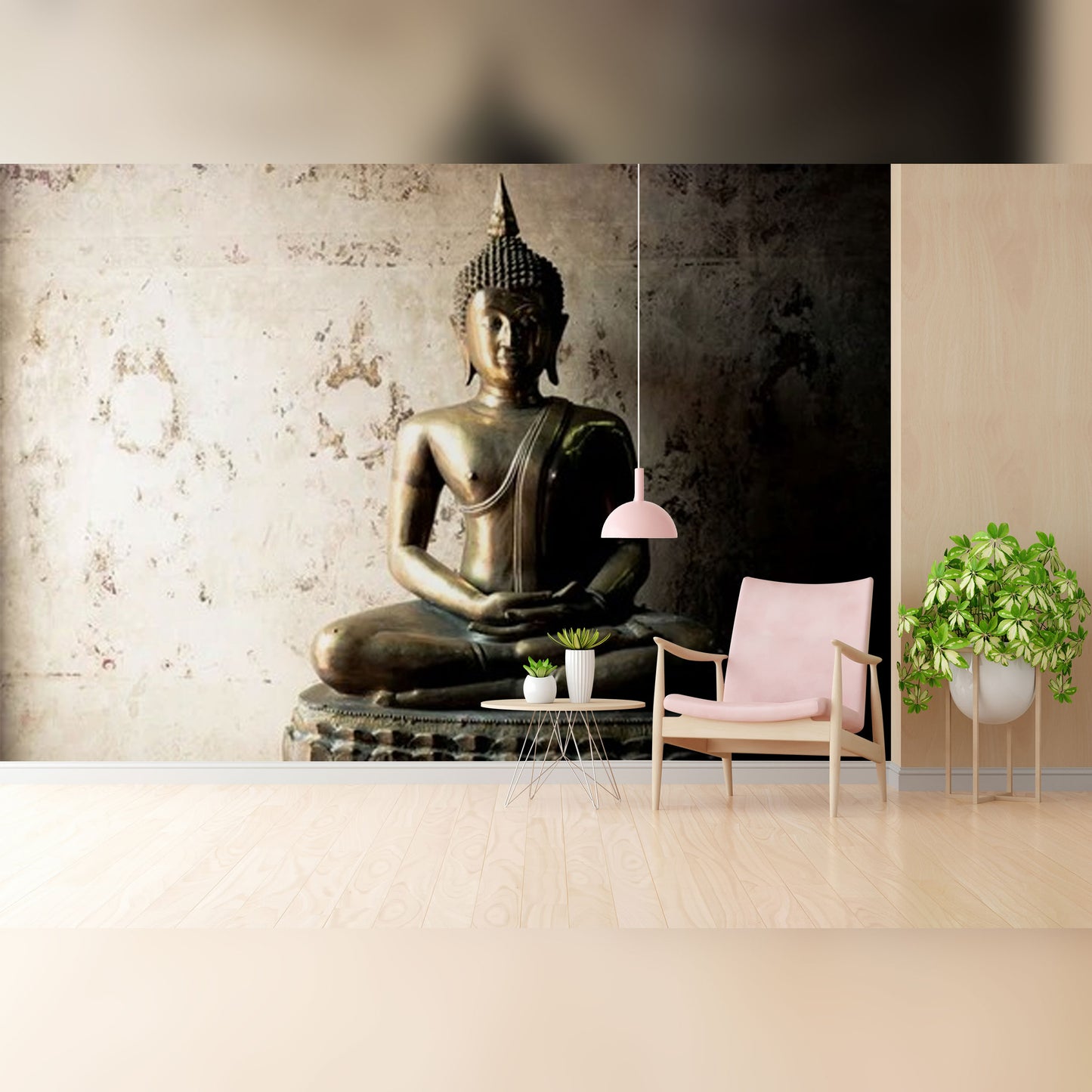 Bronze Buddha Statue in Meditation Pose