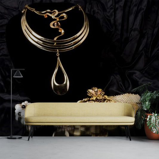 Elegant Gold Jewelry Display